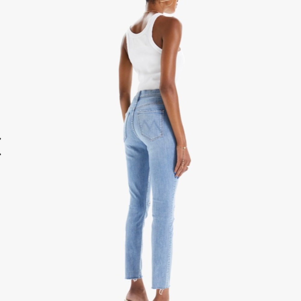 MOTHER The Stunner Ankle Fray Denim 27